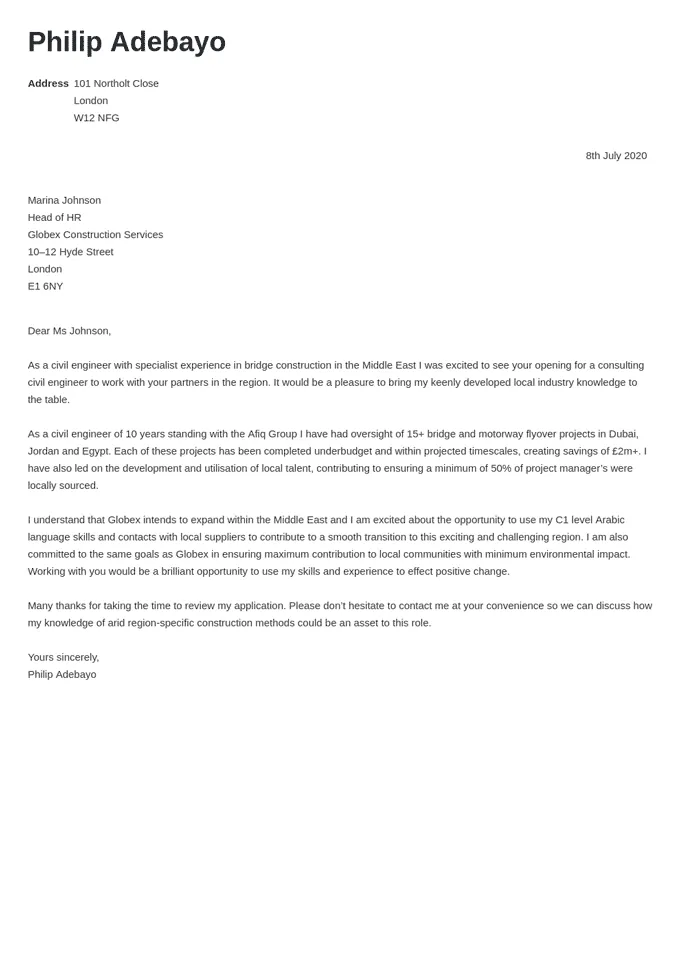 35785 cover letter samples achievements