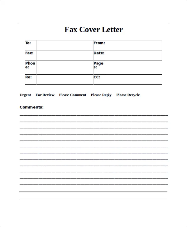 35786 fax cover letter word recipient info