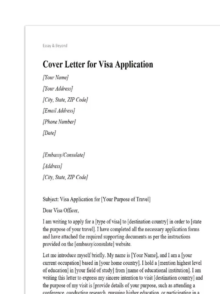 35793 visa cover letter applicant info
