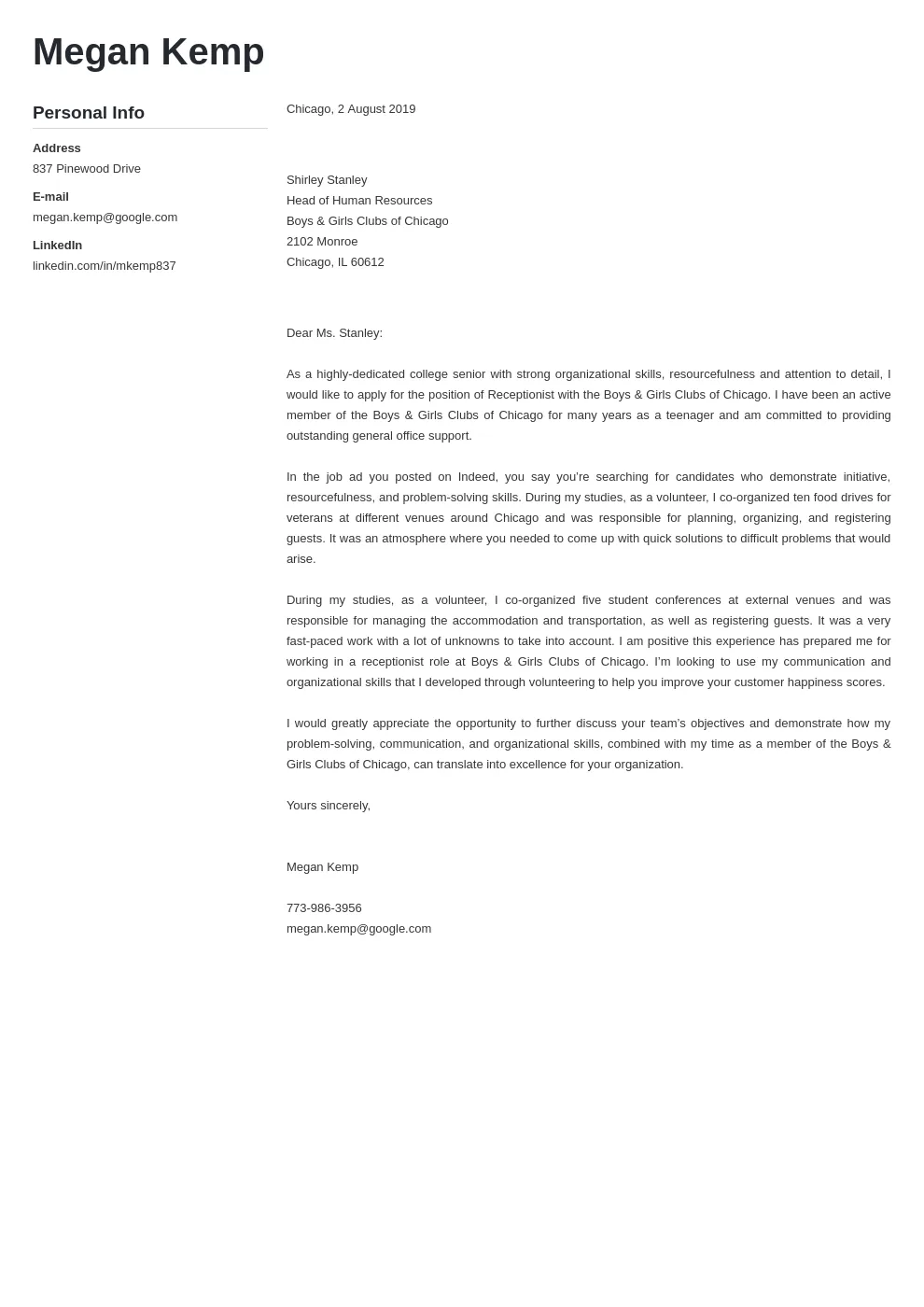 35814 cover letter formatting