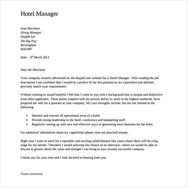 35822 formatting cover letter