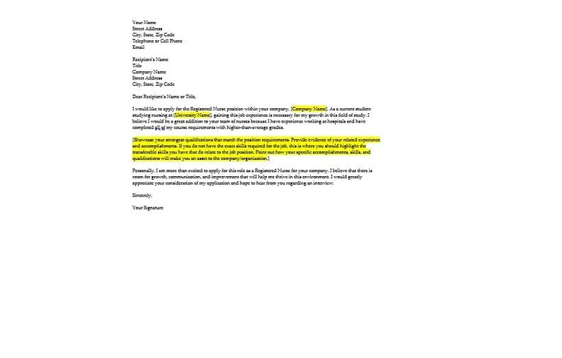 35823 rn cover letter structure