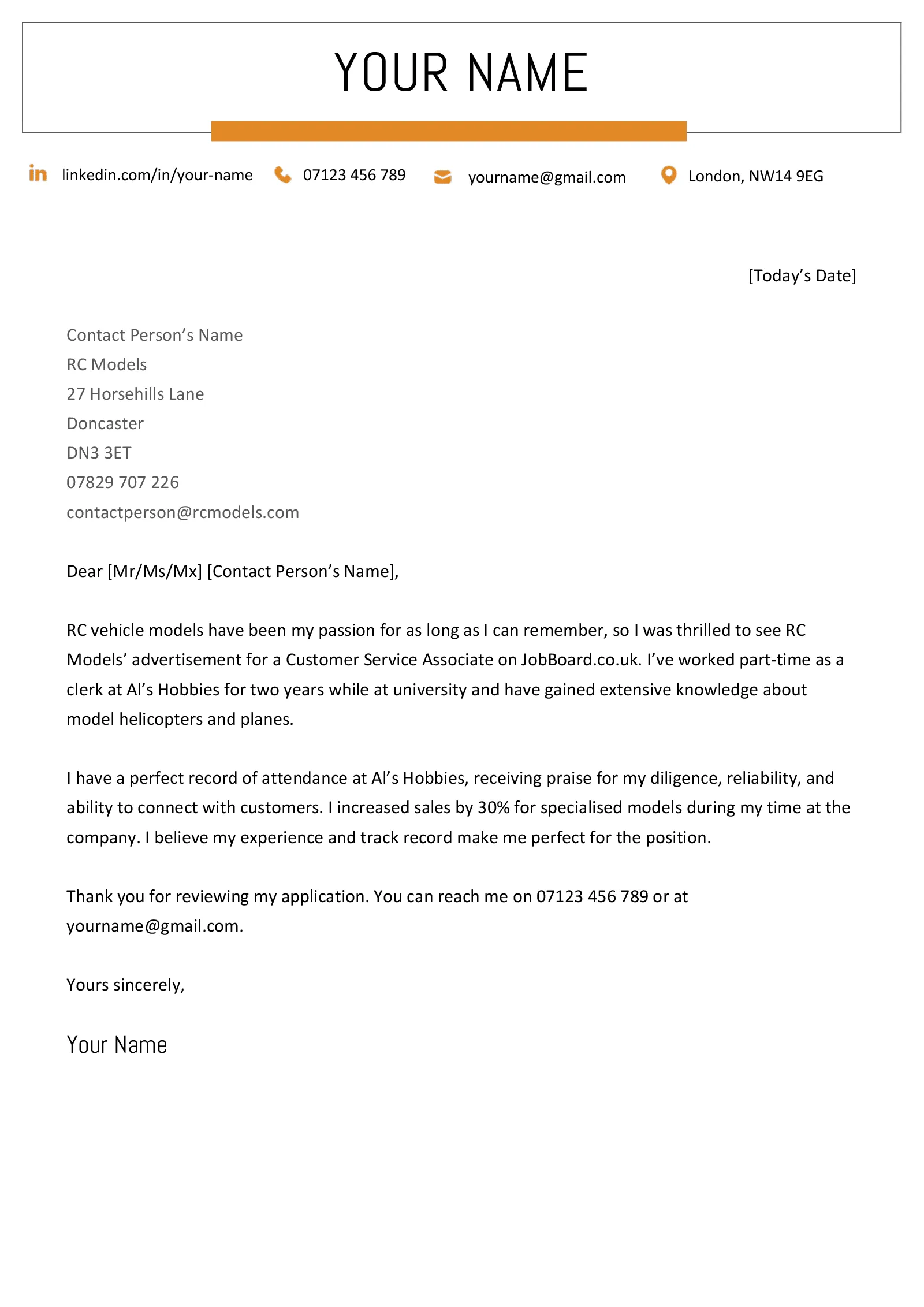 35845 concise cover letter