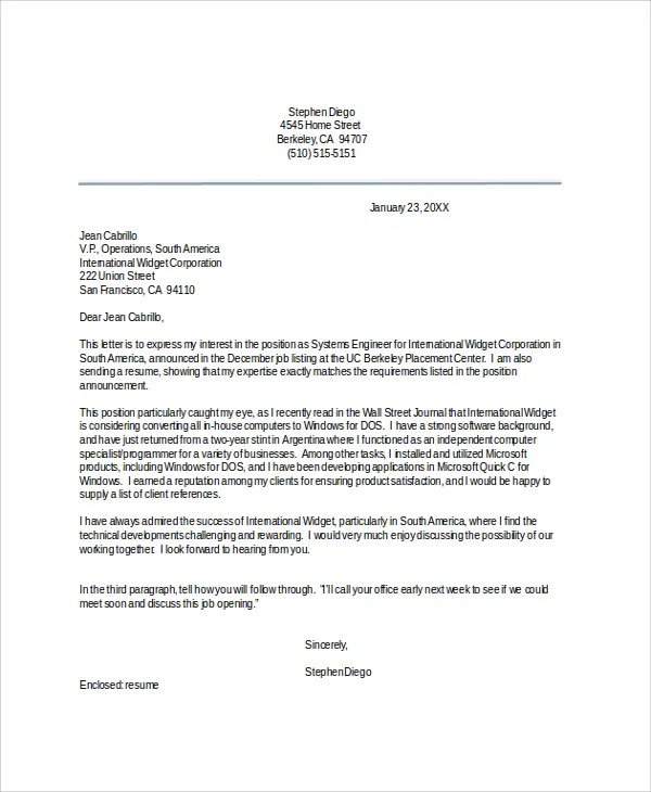 35846 cover letter basics