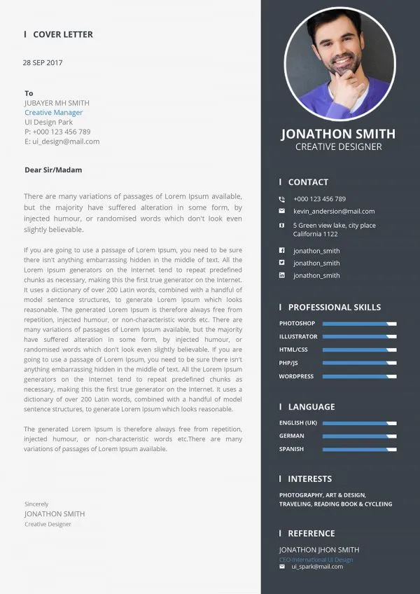 35846 resume sections