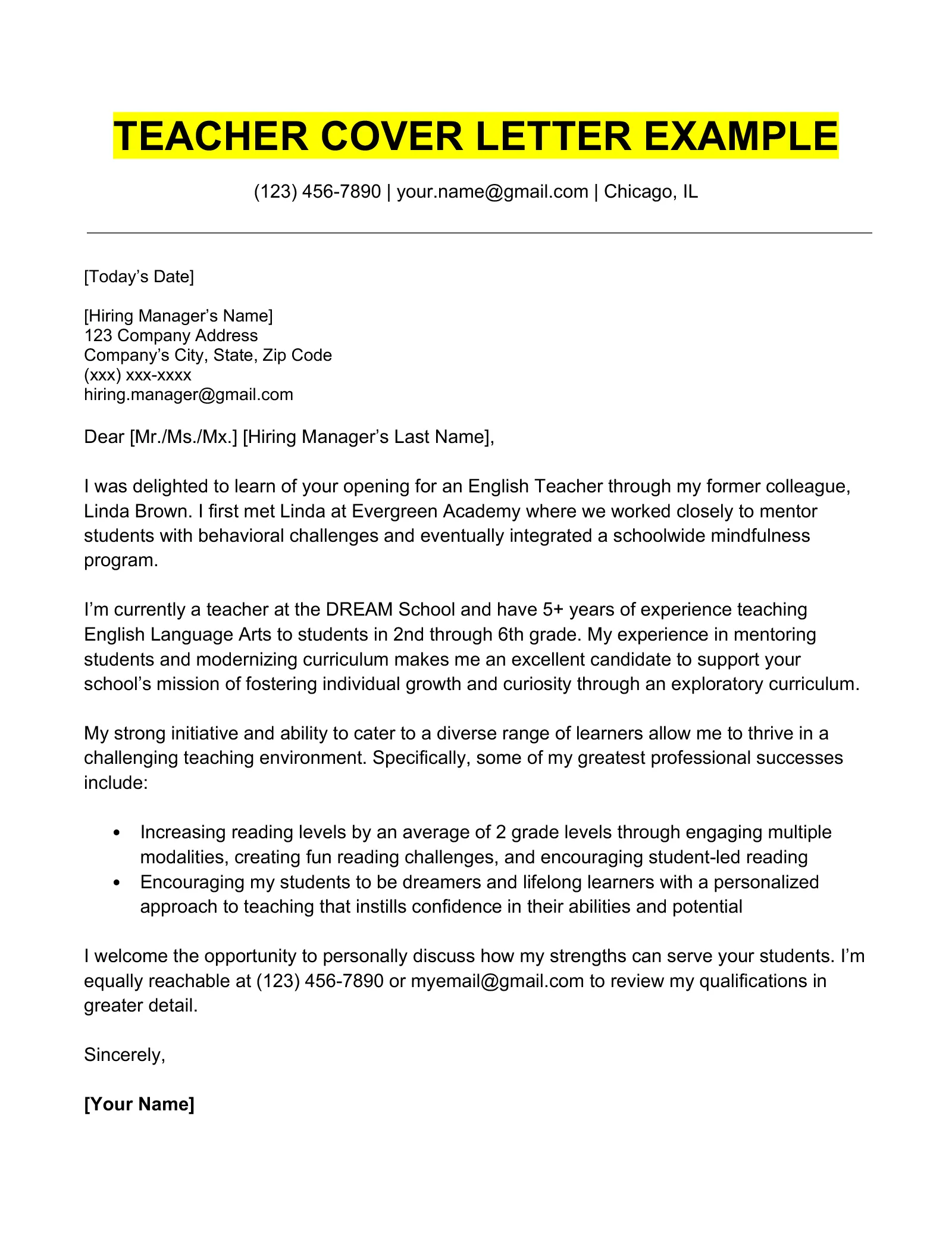 35850 teaching cover letter common mistakes
