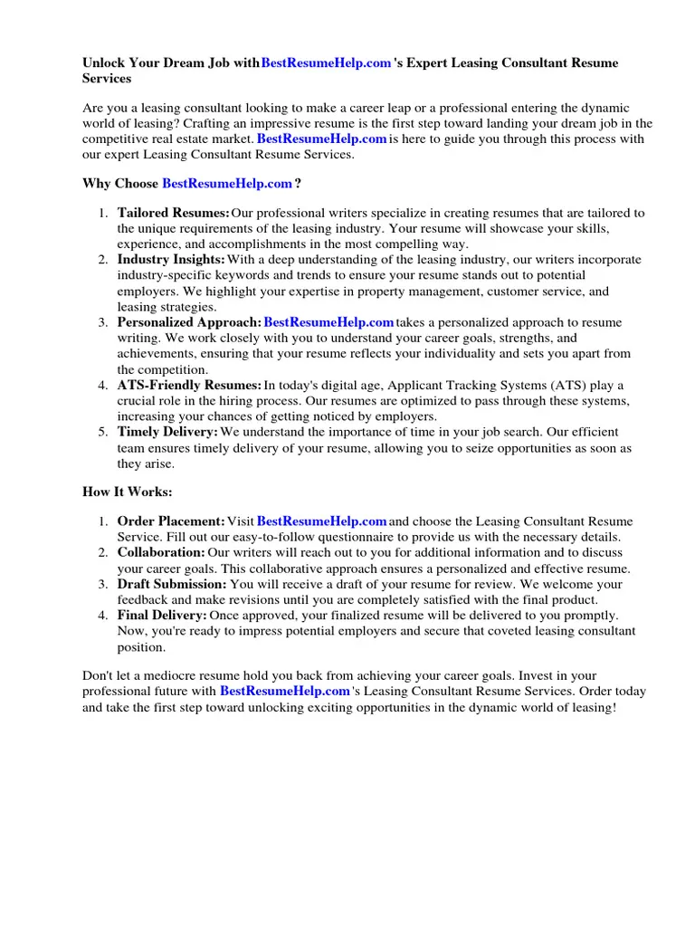35859 leasing consultant cover letter