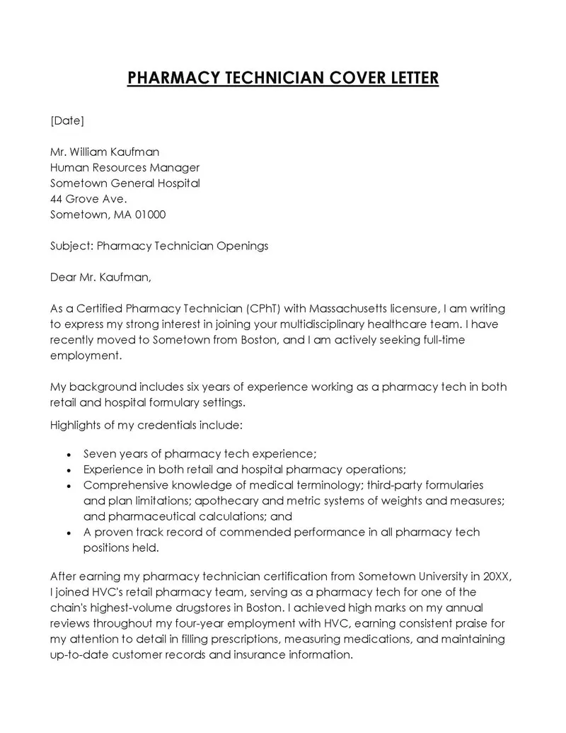 35871 pharmacy tech cover letter 5