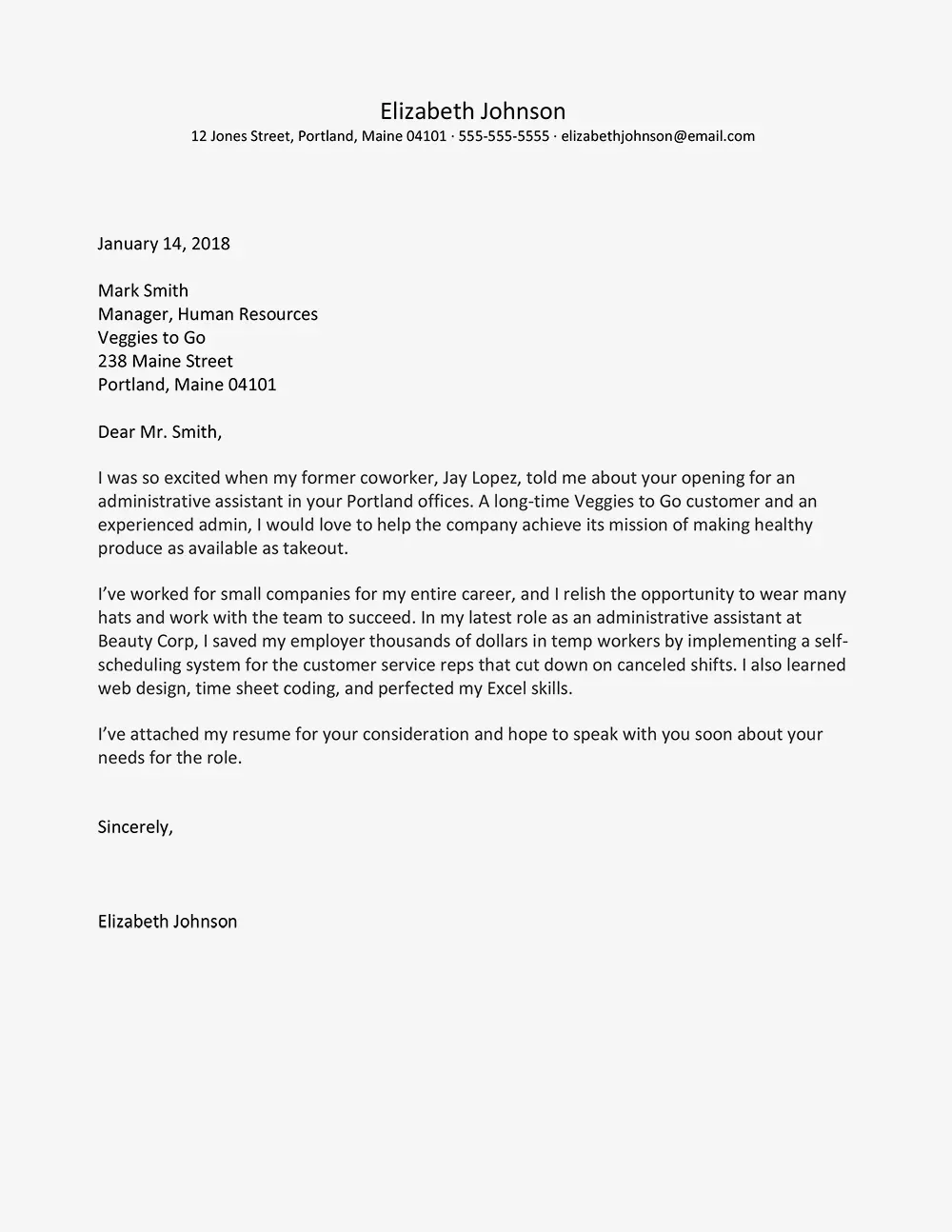 35879 patient care cover letter