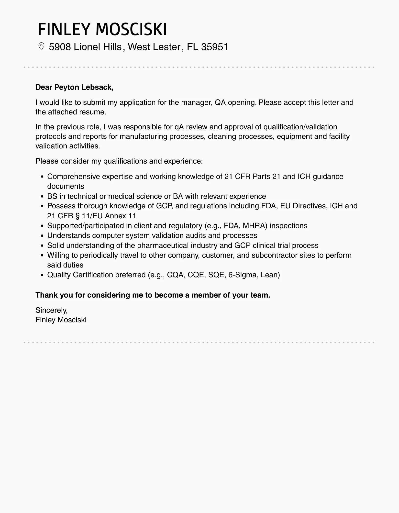 35886 qa manager cover letter company fit