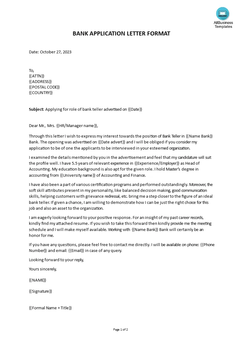 35893 bank teller cover letter image 5