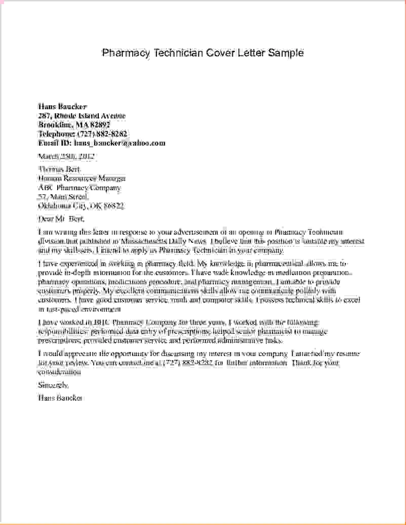 35899 pharmacy tech cover letter