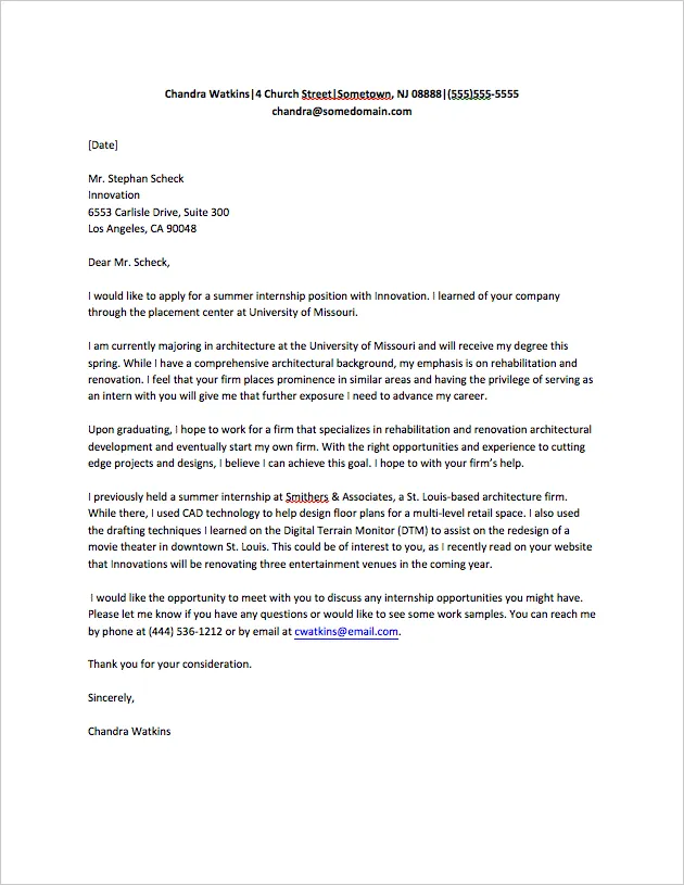 35914 cover letter components