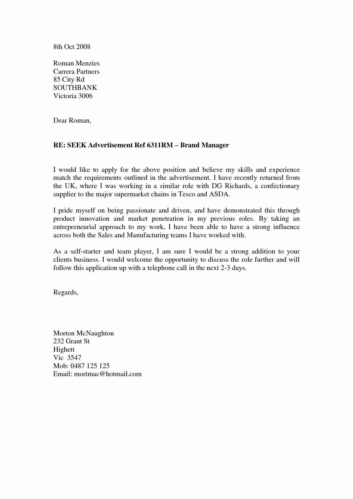 35917 medical sales cover letter writing