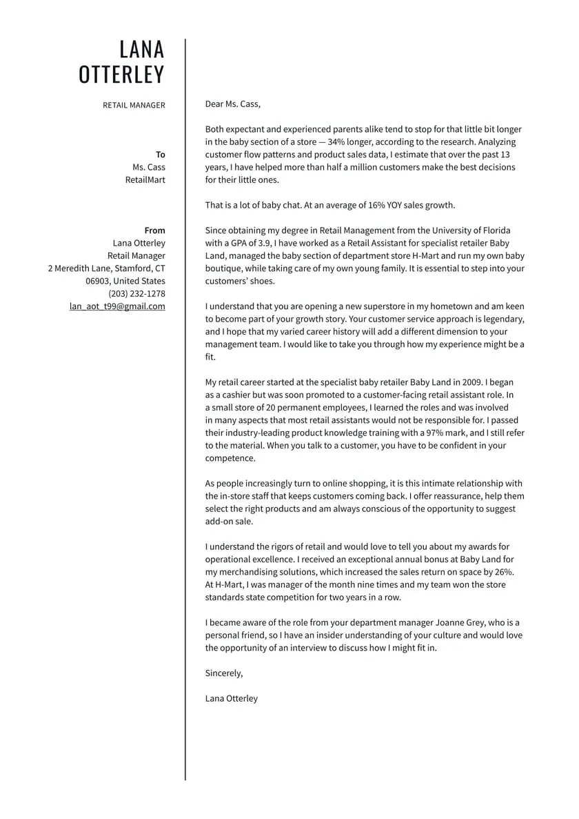 35918 retail cover letter format