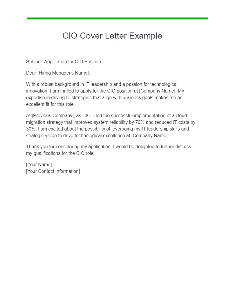 35919 cio cover letter header