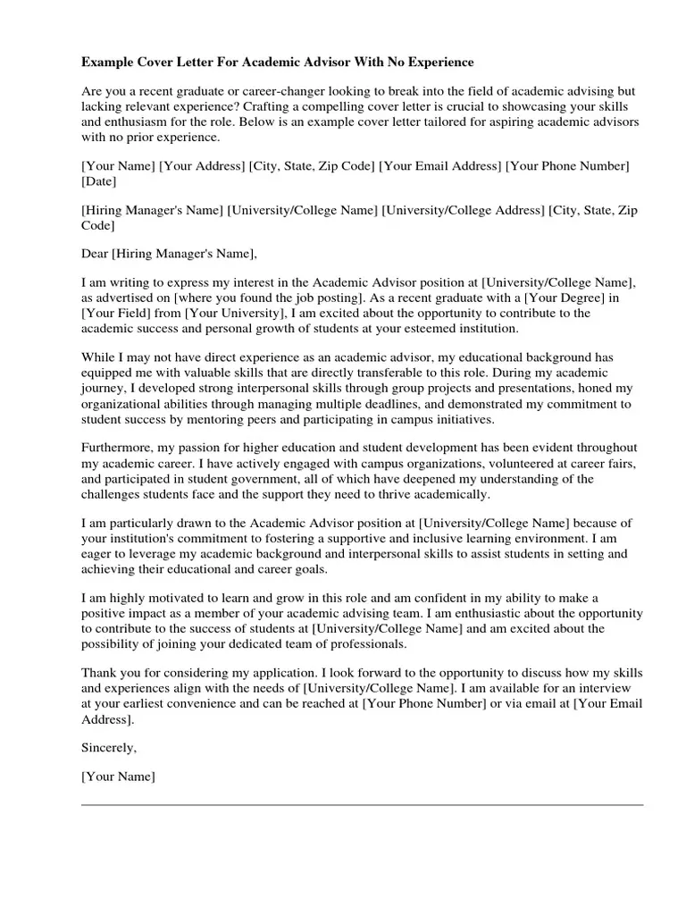 35929 college advisor cover letter