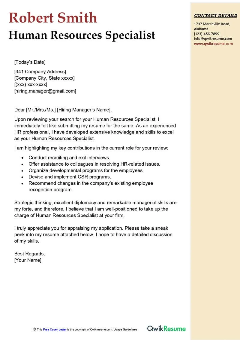 35943 hr intern cover letter 5