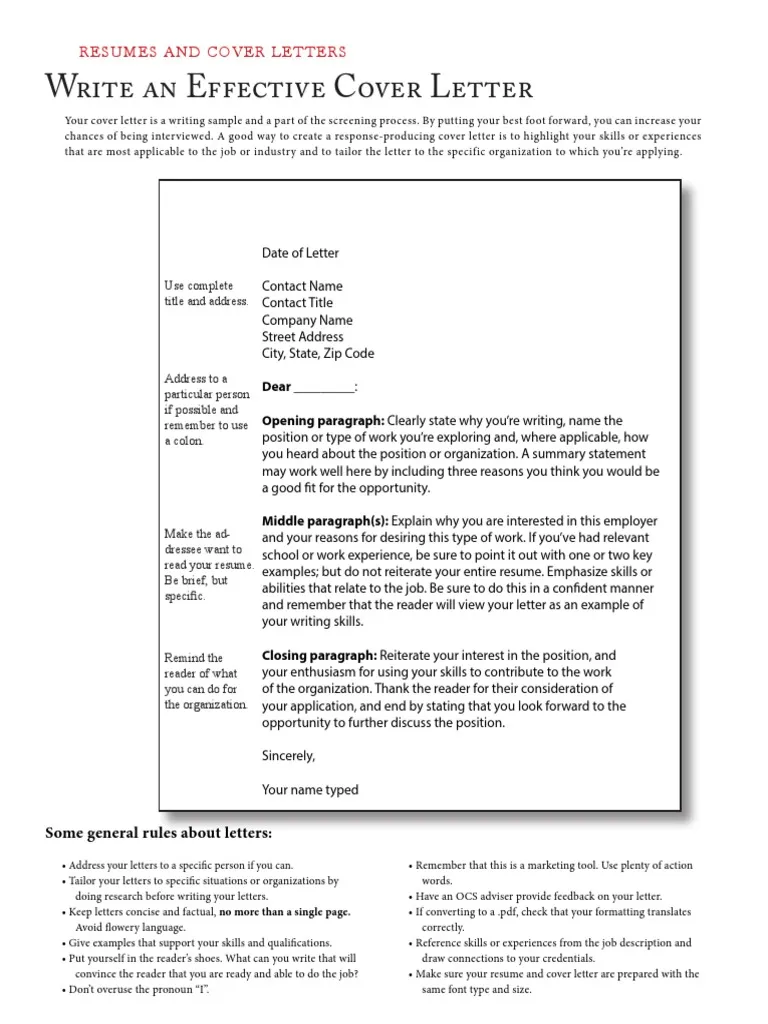 35953 cover letter guide