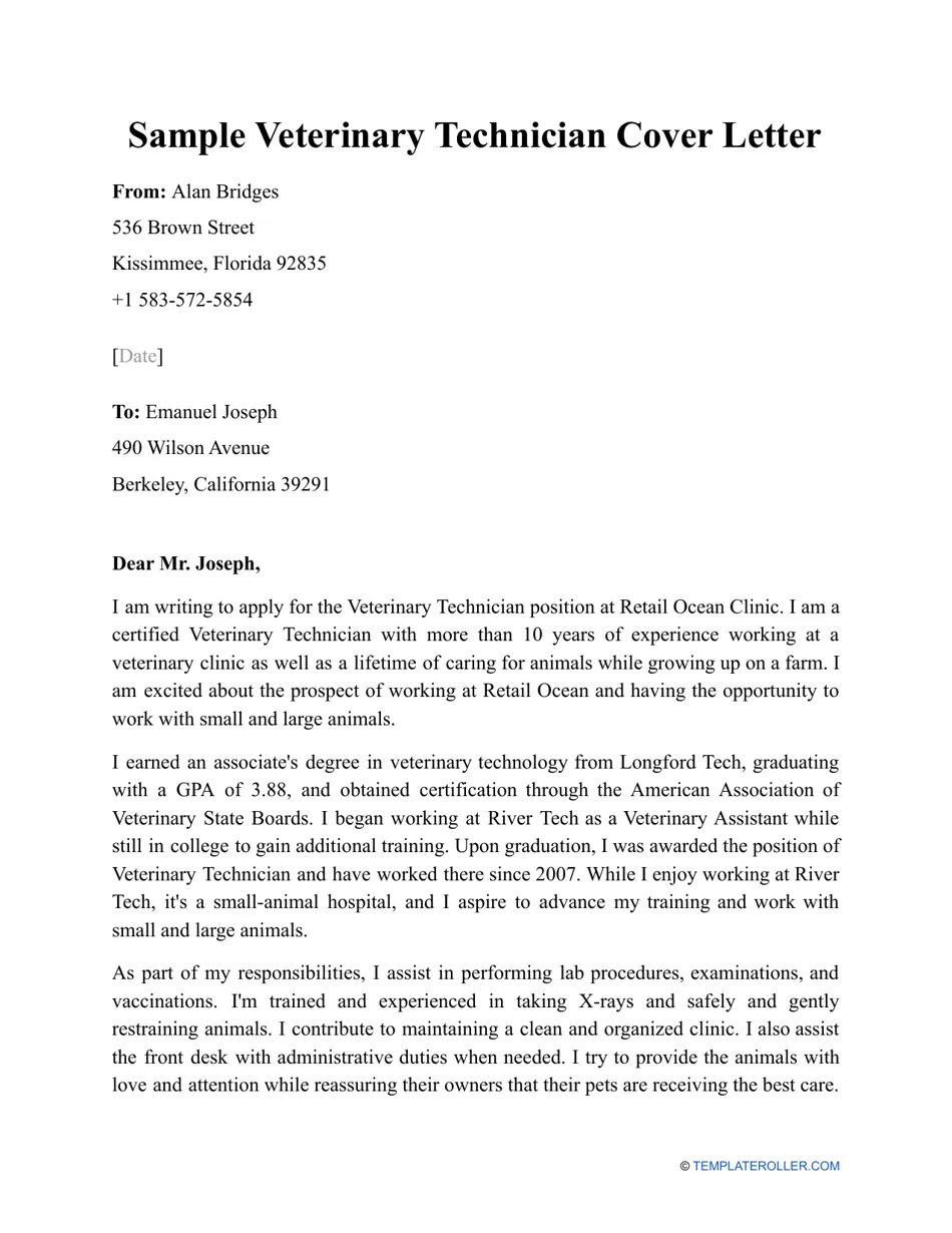 35955 vet tech clinic research