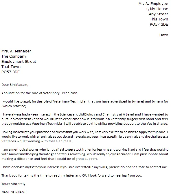 35955 vet tech enthusiasm