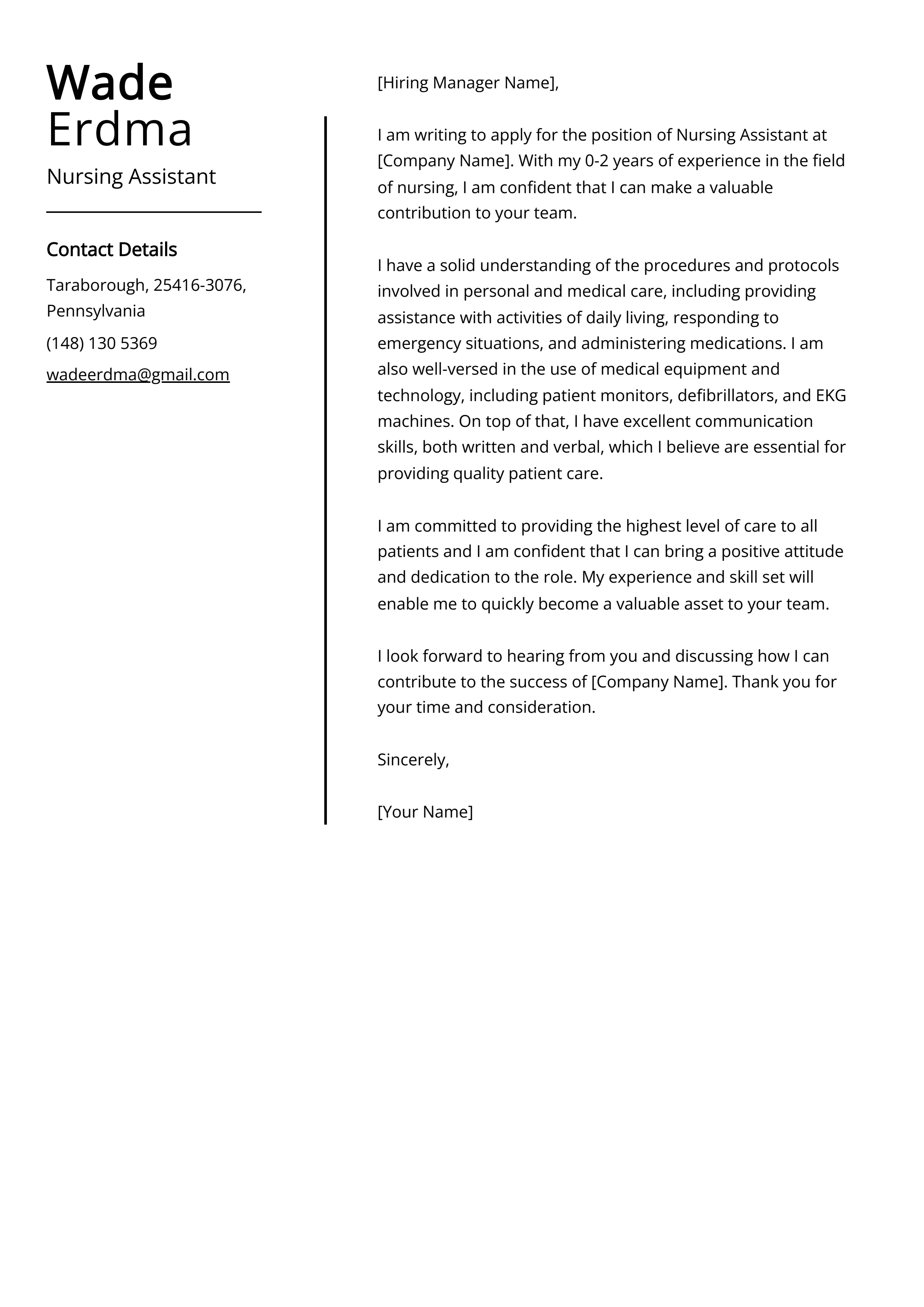 35956 cover letter formatting
