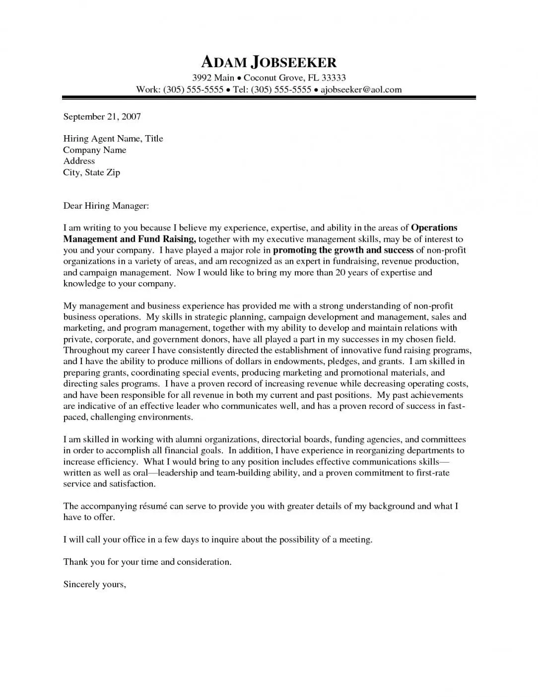 35960 director cover letter formatting