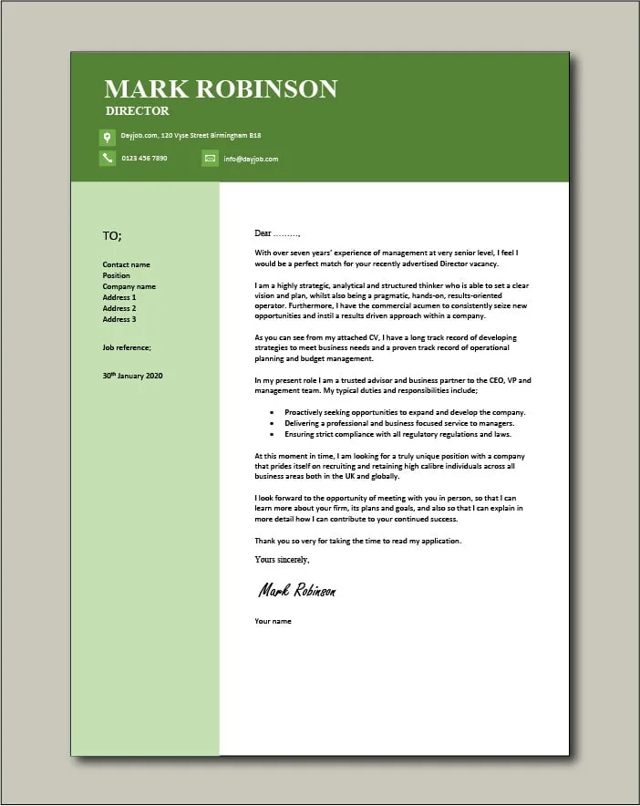 35960 director cover letter proofreading