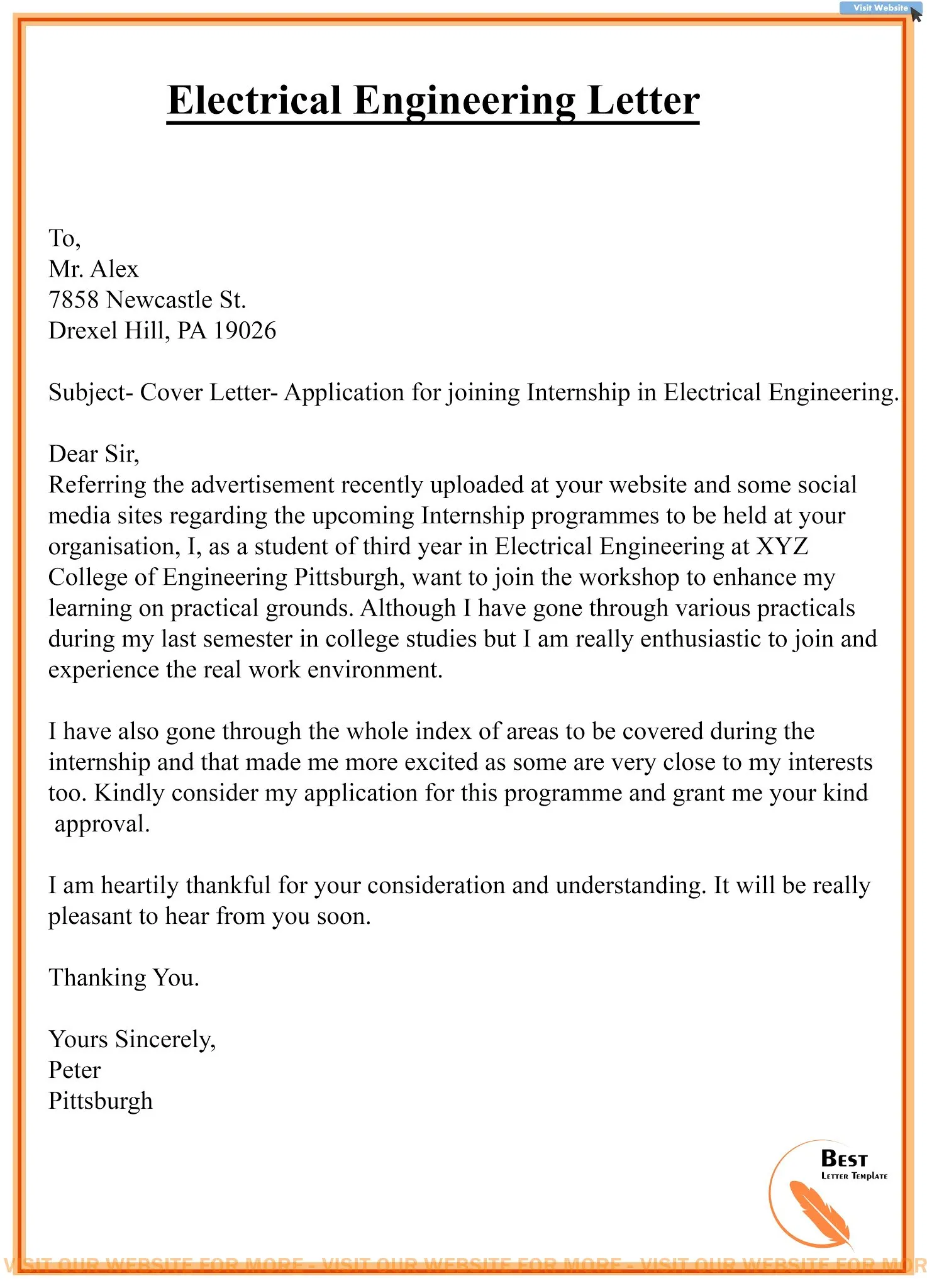 35968 cover letter structure