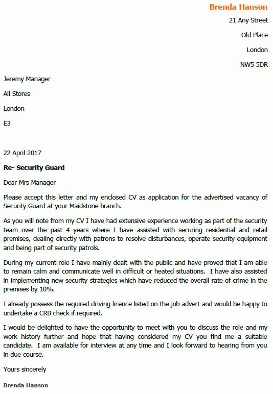 35973 security job cover letter template