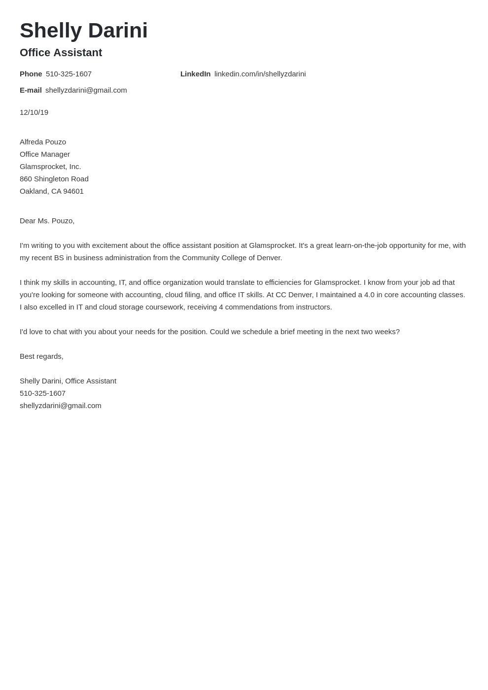 35976 cover letter formatting