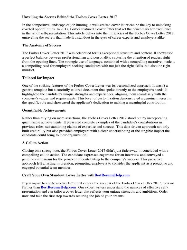 35984 cover letter importance