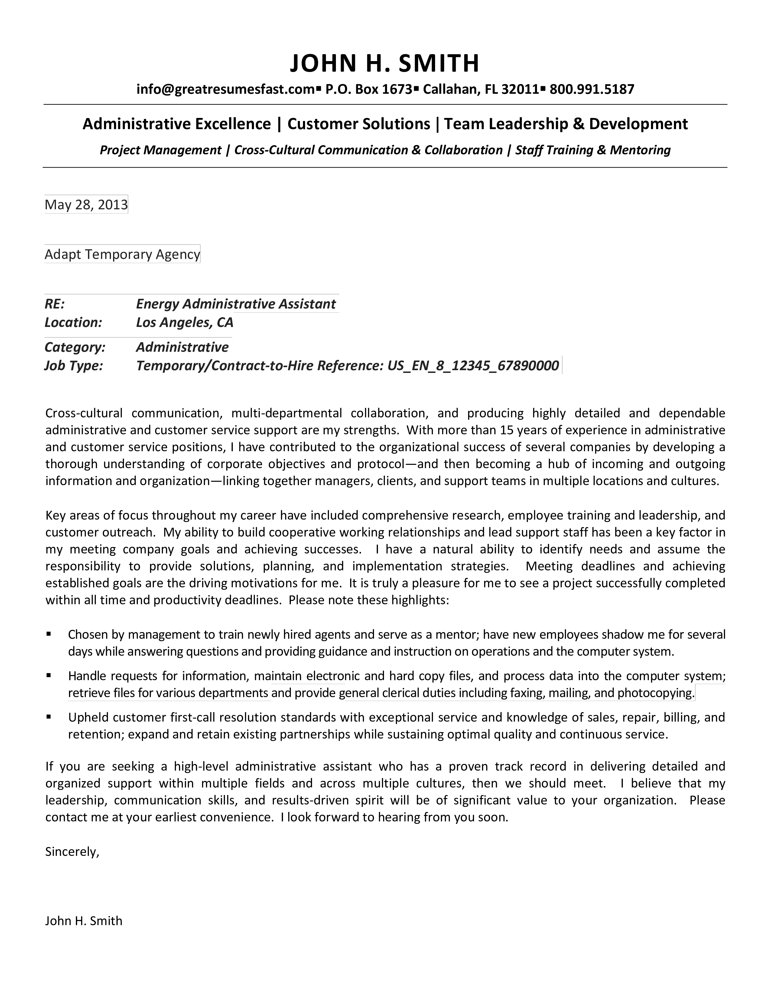 35994 admin cover letter