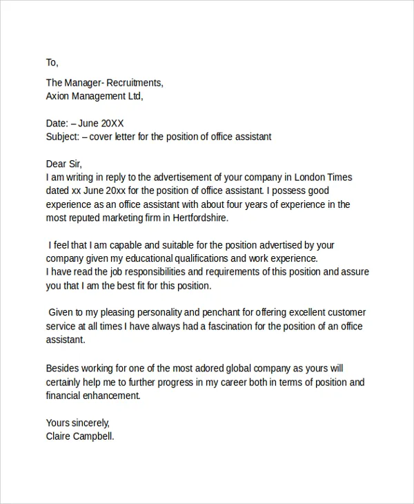 35997 networking cover letter