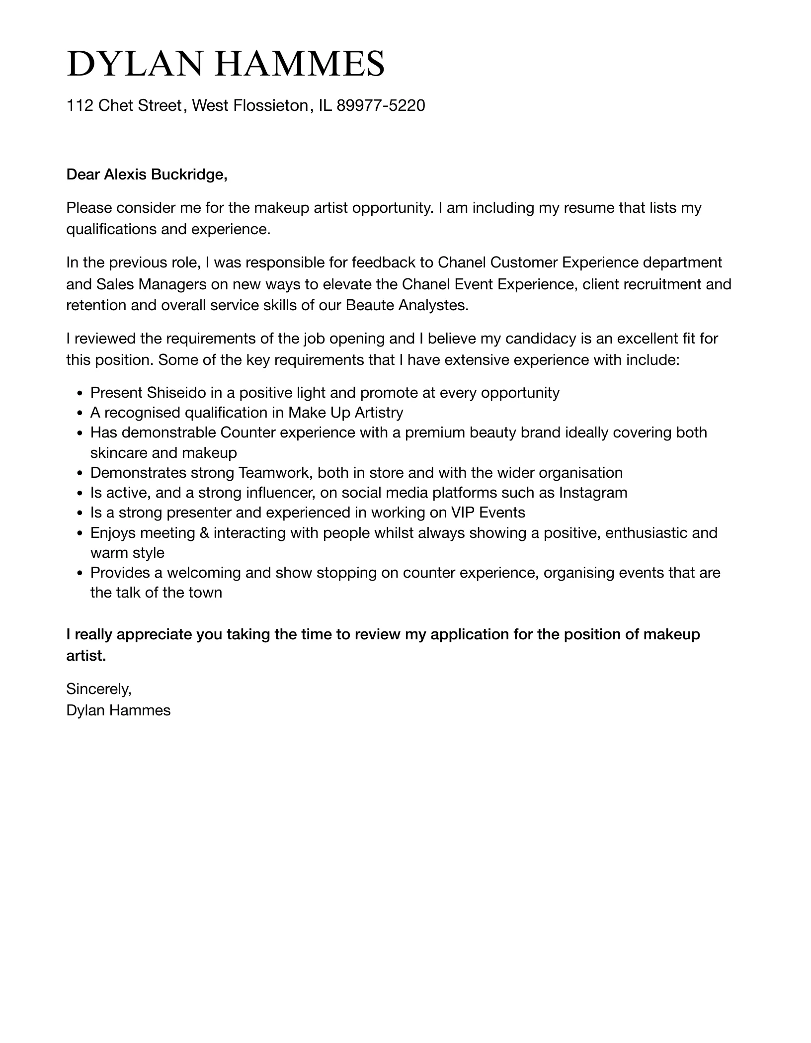 35998 achievements for makeup artist