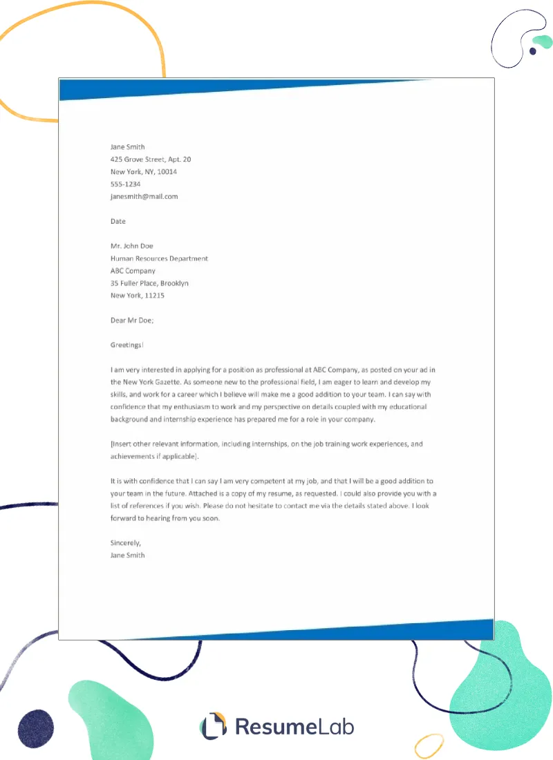 36003 cover letter download word