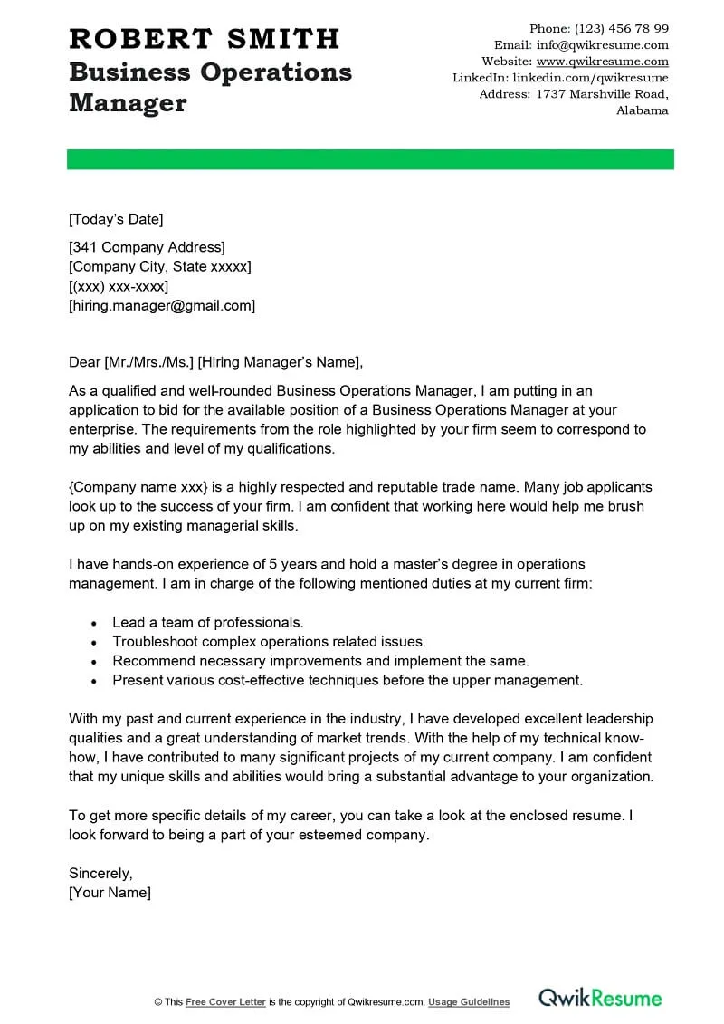 36006 operations manager skills