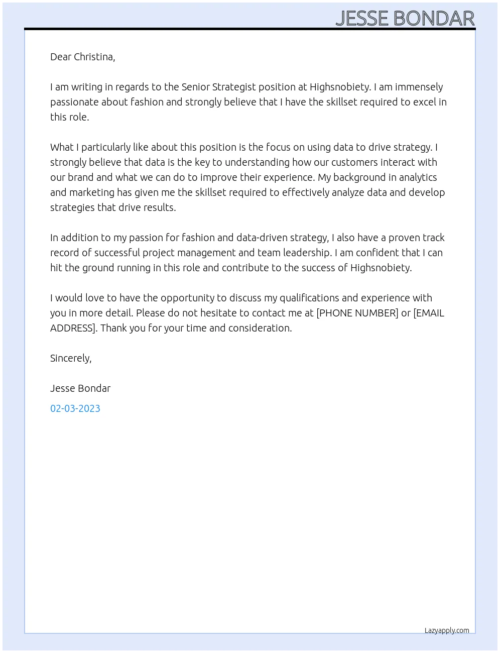 36032 senior cover letter tips