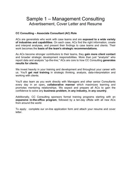 36034 management consulting cover letter