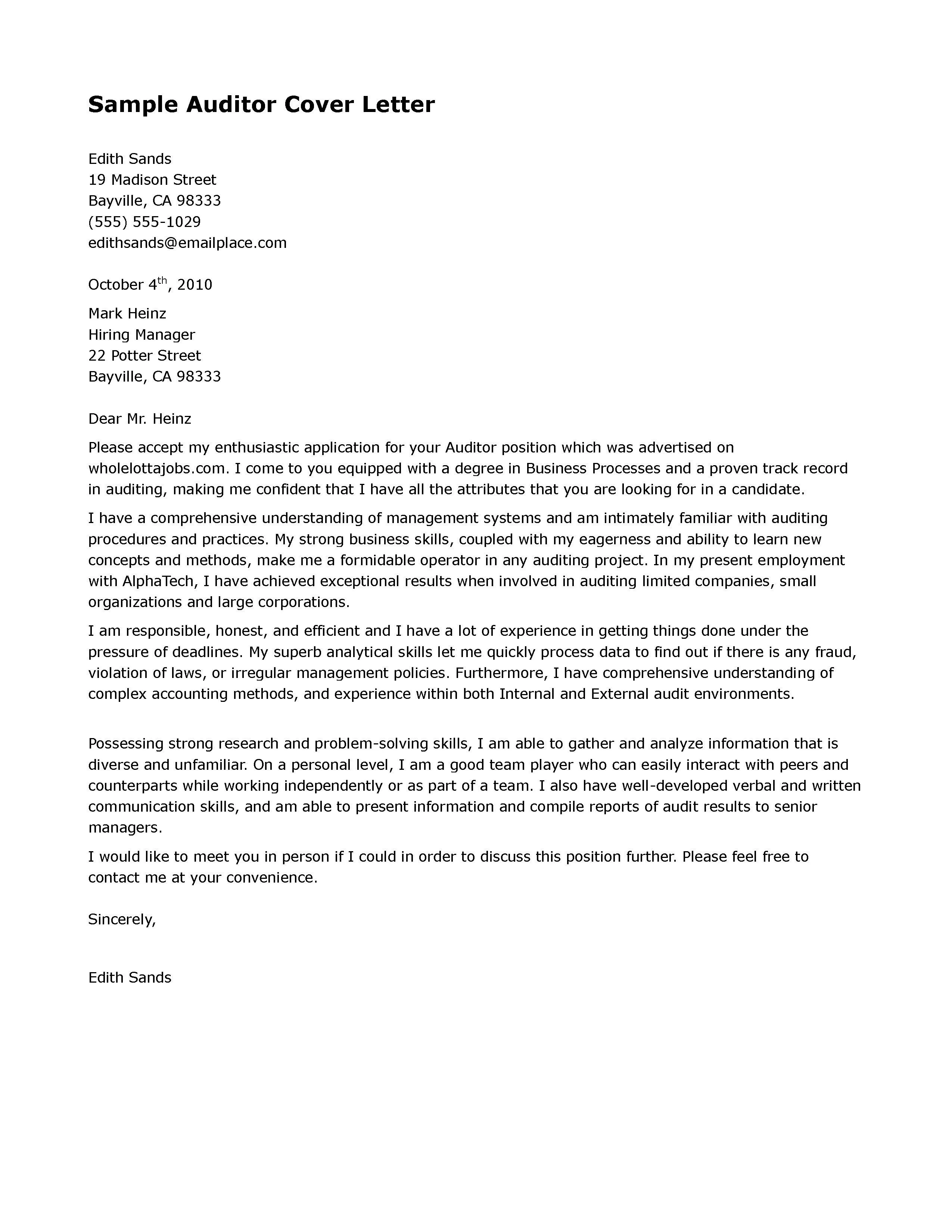 36055 cover letter job description