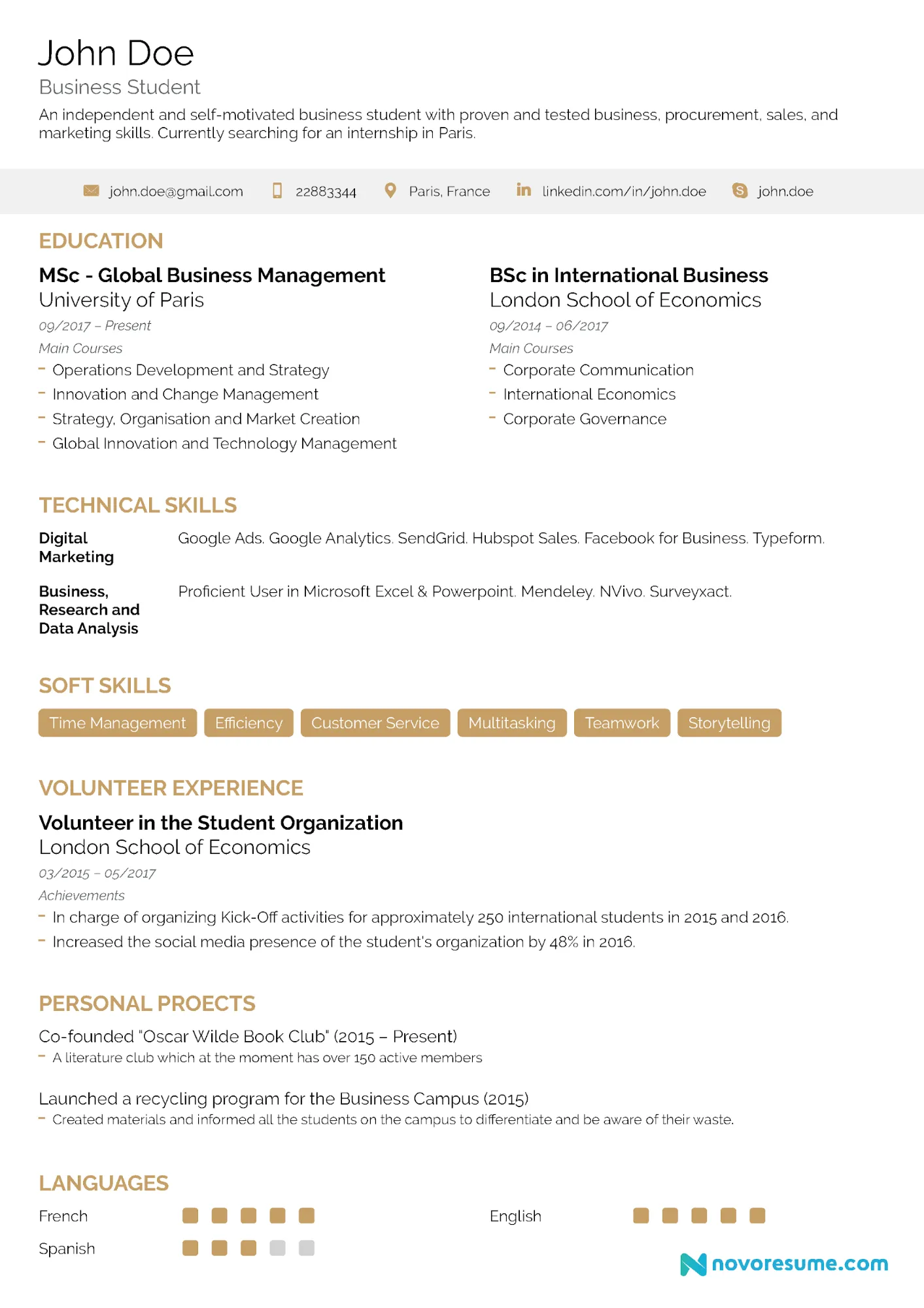 36060 work experience resume