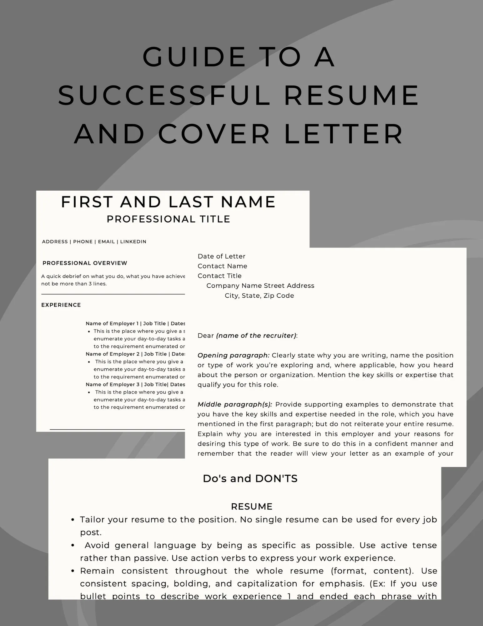 36073 tailoring cover letter