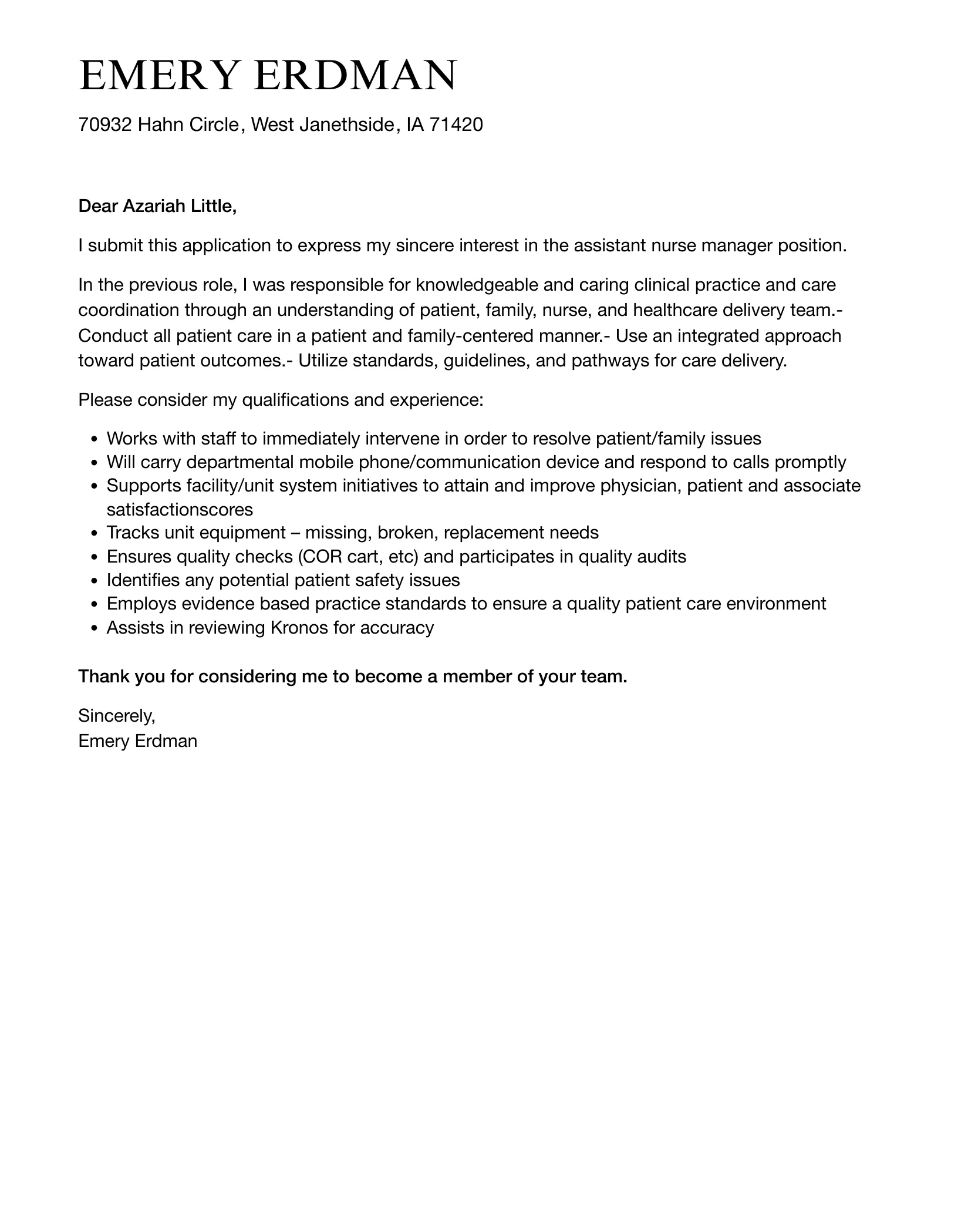 36077 nurse assistant cover letter tips