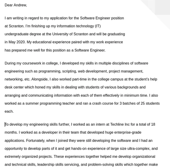 36091 it cover letter formatting